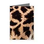 Giraffe Print Dark	 Mini Greeting Card