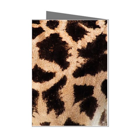 Giraffe Print Dark	 Mini Greeting Cards (Pkg of 8) from ArtsNow.com Left