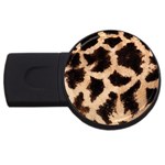 Giraffe Print Dark	 USB Flash Drive Round (2 GB)