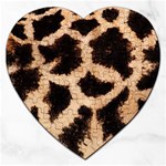 Giraffe Print Dark	 Jigsaw Puzzle (Heart)