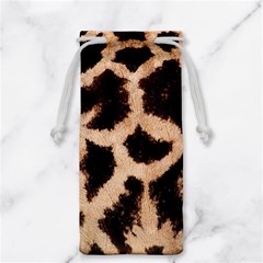 Giraffe Print Dark	 Jewelry Bag from ArtsNow.com Back