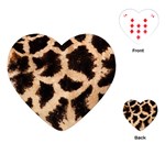 Giraffe Print Dark	Playing Cards (Heart)