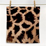 Giraffe Print Dark	 Face Towel