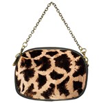 Giraffe Print Dark	 Chain Purse (One Side)