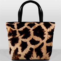 Giraffe Print Dark	 Bucket Bag from ArtsNow.com Front