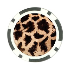 Giraffe Print Dark	 Poker Chip Card Guard (10 pack) from ArtsNow.com Front