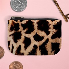 Giraffe Print Dark	 Mini Coin Purse from ArtsNow.com Front