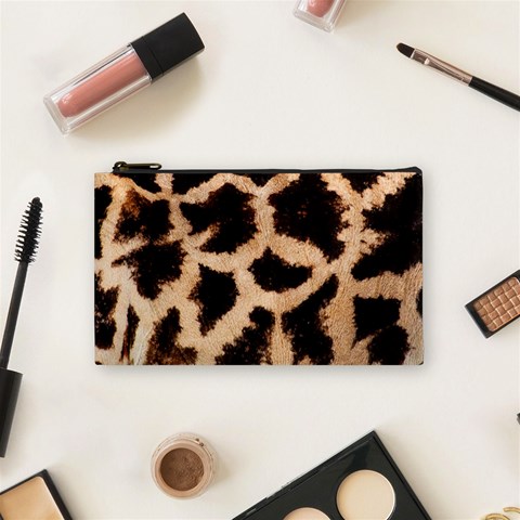 Giraffe Print Dark	 Cosmetic Bag (Small) from ArtsNow.com Front