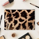 Giraffe Print Dark	 Cosmetic Bag (Large)