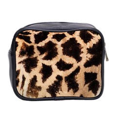 Giraffe Print Dark	 Mini Toiletries Bag (Two Sides) from ArtsNow.com Back