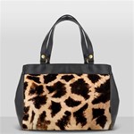 Giraffe Print Dark	 Oversize Office Handbag (One Side)