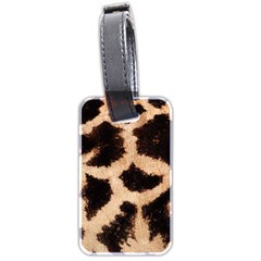 Giraffe Print Dark	 Luggage Tag (two sides) from ArtsNow.com Back