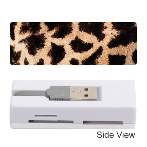 Giraffe Print Dark	Memory Card Reader (Stick) from ArtsNow.com Front