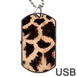 Giraffe Print Dark	Dog Tag USB Flash (One Side)