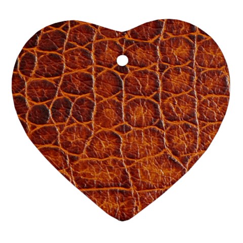 Crocodile Print	 Ornament (Heart) from ArtsNow.com Front