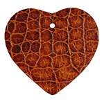 Crocodile Print	 Ornament (Heart)