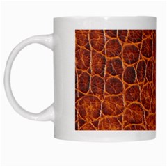 Crocodile Print	 White Mug from ArtsNow.com Left