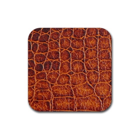 Crocodile Print	 Rubber Coaster (Square) from ArtsNow.com Front