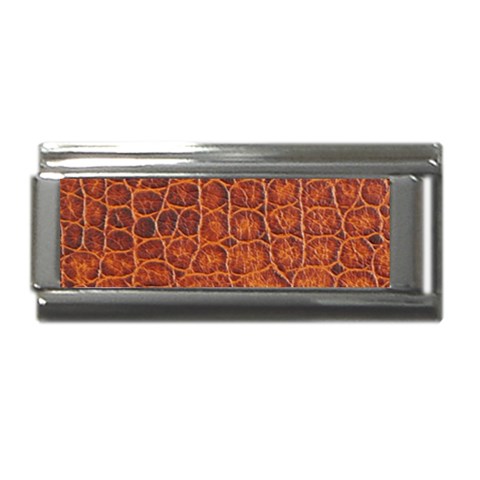 Crocodile Print	Super Link intalian Charm (9mm) from ArtsNow.com Front