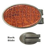 Crocodile Print	 Money Clip (Oval)