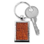 Crocodile Print	 Key Chain (Rectangle)