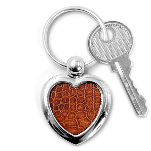 Crocodile Print	 Key Chain (Heart) from ArtsNow.com Front
