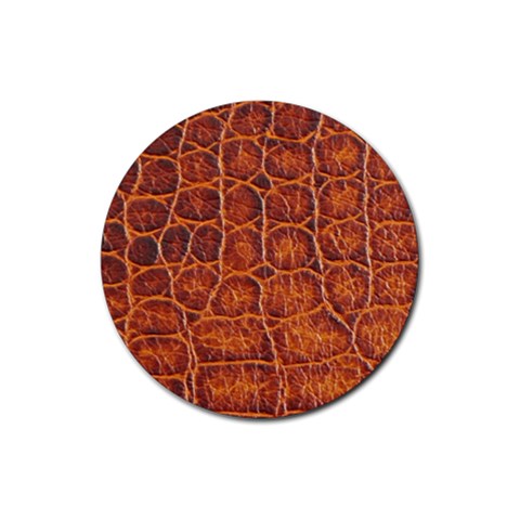 Crocodile Print	 Rubber Coaster (Round) from ArtsNow.com Front