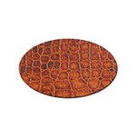 Crocodile Print	 Sticker (Oval)