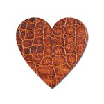 Crocodile Print	 Magnet (Heart)