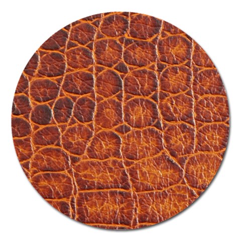 Crocodile Print	 Magnet 5  (Round) from ArtsNow.com Front