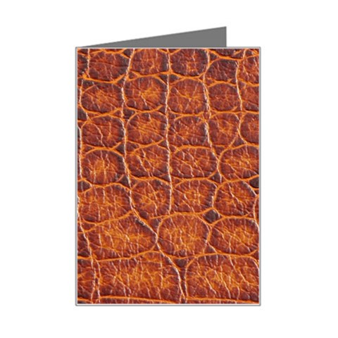 Crocodile Print	 Mini Greeting Card from ArtsNow.com Left