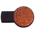 Crocodile Print	 USB Flash Drive Round (2 GB)
