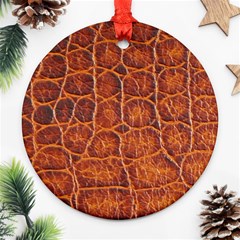 Crocodile Print	 Round Ornament (Two Sides) from ArtsNow.com Front