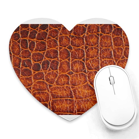 Crocodile Print	 Mousepad (Heart) from ArtsNow.com Front