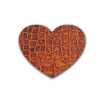 Crocodile Print	 Rubber Coaster (Heart)