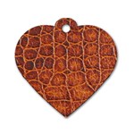 Crocodile Print	 Dog Tag Heart (Two Sides)