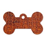 Crocodile Print	 Dog Tag Bone (One Side)