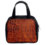 Crocodile Print	 Classic Handbag (Two Sides)