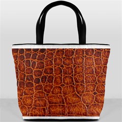 Crocodile Print	 Bucket Bag from ArtsNow.com Front