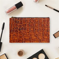 Crocodile Print	 Cosmetic Bag (Medium) from ArtsNow.com Front