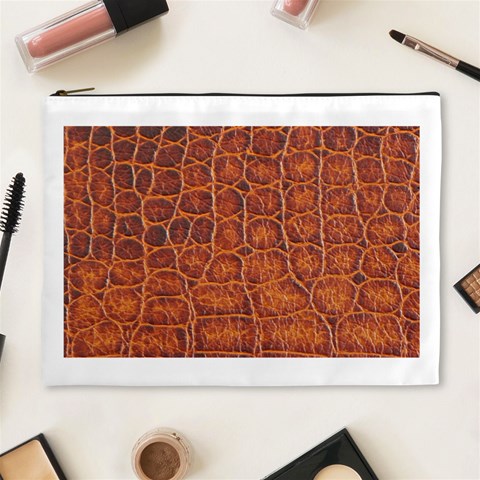 Crocodile Print	 Cosmetic Bag (XL) from ArtsNow.com Front