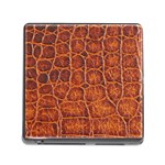 Crocodile Print	 Memory Card Reader with Storage (Square)