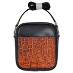 Crocodile Print	 Girls Sling Bag