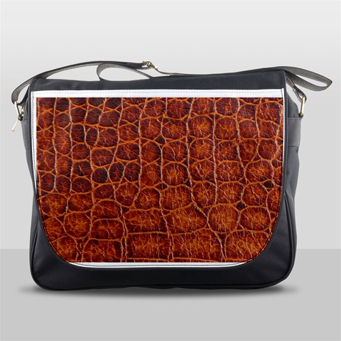 Crocodile Print	Messenger Bag from ArtsNow.com Front