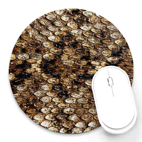 Snake Print	 Round Mousepad from ArtsNow.com Front