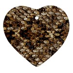 Snake Print	 Ornament (Heart)