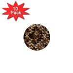 Snake Print	 1  Mini Button (10 pack)