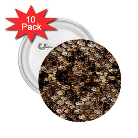 Snake Print	 2.25  Button (10 pack) from ArtsNow.com Front