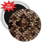 Snake Print	 3  Magnet (10 pack)