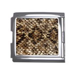 Snake Print	 Mega Link Italian Charm (18mm)